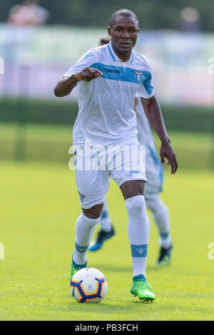 Joseph Minala (Lazio) during the Italian Pre-season friendly match between Lazio 3-0 Triestina at Municipal Stadium on July 25, 2018 at Auronzo di Cadore, Italy. Credit: Maurizio Borsari/AFLO/Alamy Live News Stock Photo