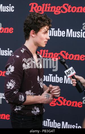 Brooklyn, NY, USA. 26th July, 2018. at arrivals for Rolling Stone The Relaunch Presented by YouTube Music, 99 Scott Avenue, Brooklyn, NY July 26, 2018. Credit: Achim Harding/Everett Collection/Alamy Live News Stock Photo