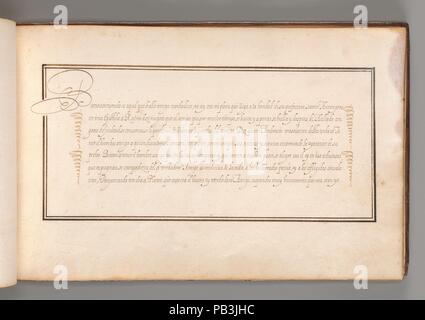 Album With Examples Of Calligraphy And Micrography Anonymous French Stock Photo Alamy