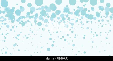 turquoise bubbles, abstract background Stock Vector