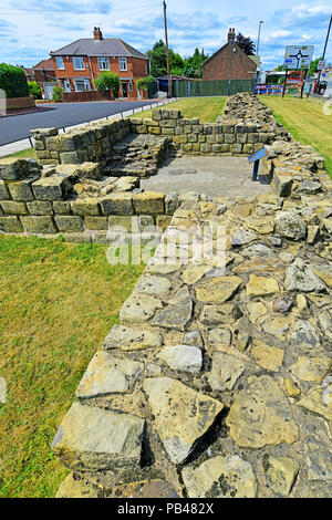 Roman Wall Turret 7b West Road built by Condercum fort Benwell Stock Photo