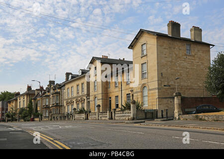 Victorian houses on Eldon RoadReading in the Eldon Road Conservation area in Reading, Berkshire, UK. Stock Photo