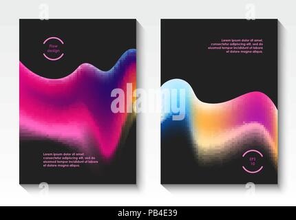 Flow design vector covers Stock Vector