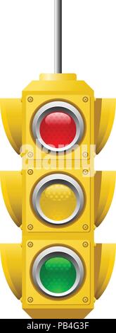 American Traffic lights icon - crossroads semaphore Stock Vector