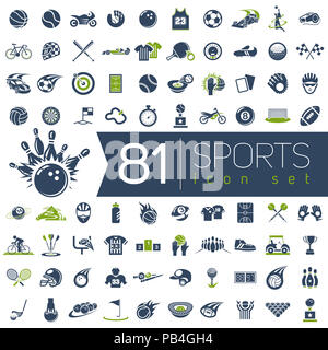 Sport vector icons for web and mobile. Stock Photo