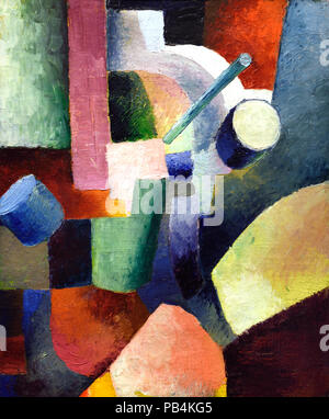 August Macke - Colored Composition of Forms, 1914 Stock Photo - Alamy