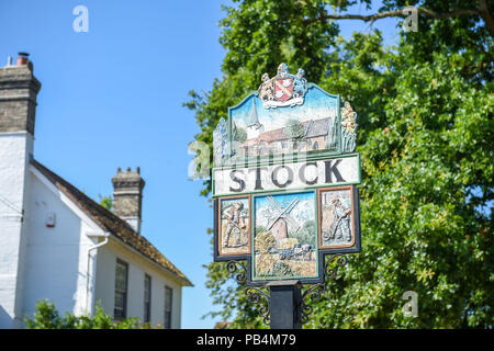 Picturesque village of Stock near Billericay in Essex Stock Photo