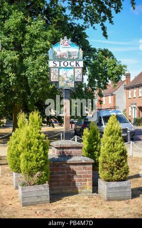 Picturesque village of Stock near Billericay in Essex Stock Photo