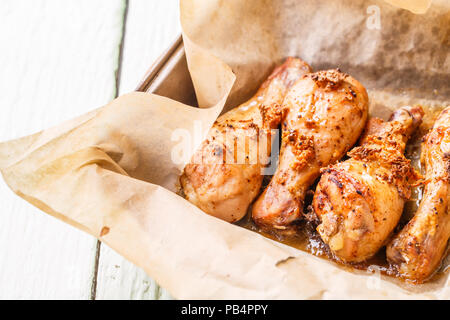 Birds legs roasted in furnace Stock Photo