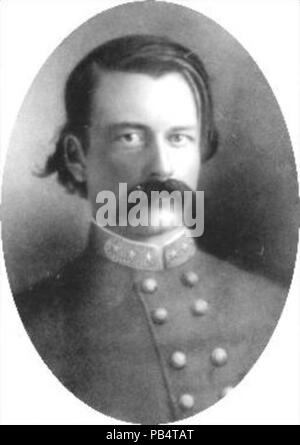 . English: Confederate Brigadier General John Adams (1825-1864), in uniform. Fought in the Battle of Franklin, November 30, 1864. Tennessee State Library and Archives, American Civil War, Drawer 1, Folder 5, Image ID: 5 . between 1861 and 1865 835 John Adams, Confederate General Stock Photo