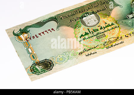 10 United Arabian Emirates dirham bank note. Dirham is the national ...