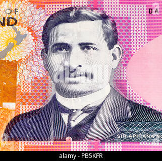 50 New Zealand dollar bank note. New Zealender dollar is the national currency of New Zealand Stock Photo