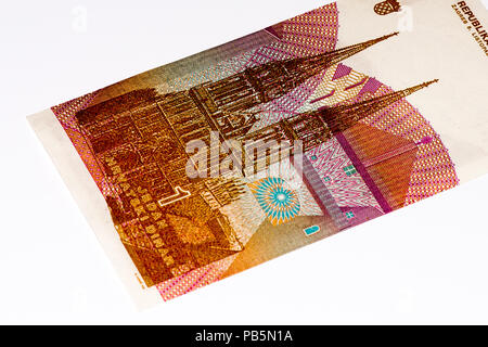 1 Hrvatski dinar bank note. Croatian dinar is the former currency of Croatia Stock Photo