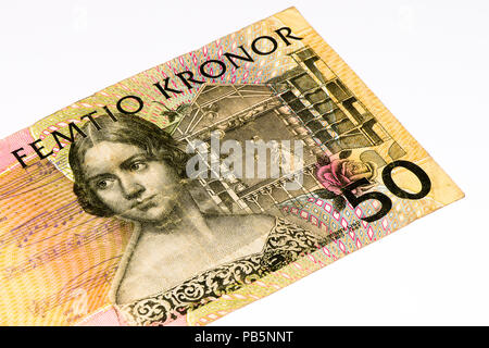 50 Swedish crown bank note. Swedish crown is the national currency of Sweden Stock Photo