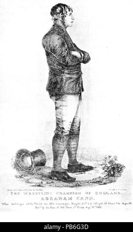 1872 Wrestling Champion - Devonshire characters and strange events Stock Photo