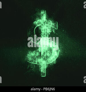 Dollar sign, Dollar Symbol. Monetary currency symbol. Green symbol Stock Photo