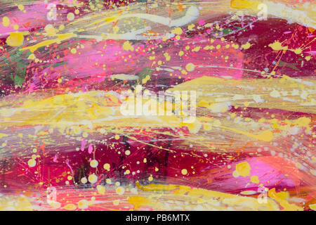 Abstract painting. Paint like color splash graphic illustration  Stock Photo