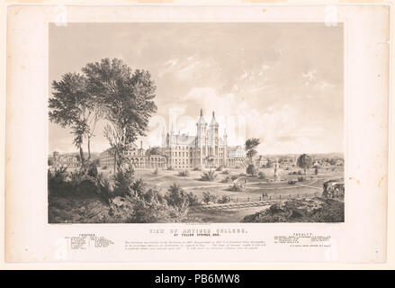 1811 View of Antioch College, at Yellow Springs, Ohio LCCN2003664144 Stock Photo