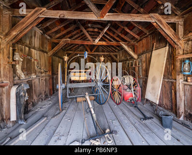 Inside the Firehouse, Bodie ghost town, Bodie State Historic Park ...