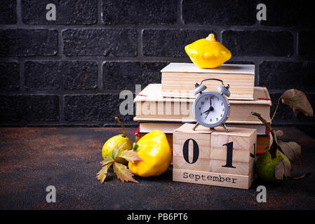 1 September. Back to school concept Stock Photo