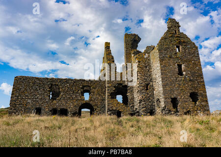 Dunskey Castle Port Patrick. Scotland Stock Photo