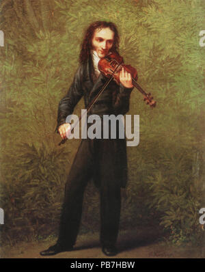 Kersting  Georg Friedrich - Niccolo Paganini Stock Photo