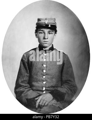 . English: Portrait of Pvt. Edwin Francis Jemison, 2nd Louisiana Infantry Regiment. He served in the Peninsula campaign under General J.B. Magruder and was killed in the battle of Malvern Hill, July, 1862. between 1860 and 1862 1228 Private Edwin Francis Jemison Stock Photo