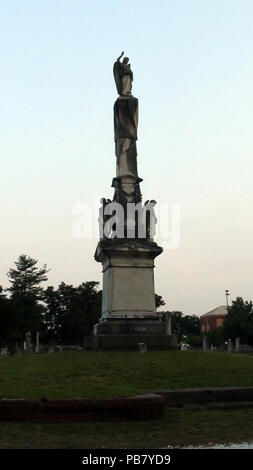 1057 Monument in Cedar Grove Cemetery (New Bern, NC) Stock Photo