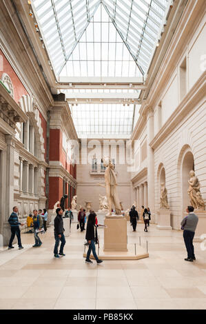 NEW YORK, USA - SEP 25, 2015: Part of the Metropolitan Museum of Art (the Met), the largest art museum in the United States of America Stock Photo