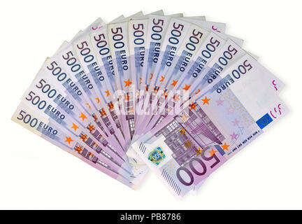 500 Euro money banknotes Stock Photo