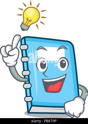 Have an idea education mascot cartoon style Stock Vector