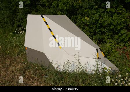 French radar speed camera: an example of the new breed of 'pop up' speed cameras used in France Stock Photo