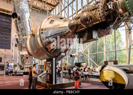 WASHINGTON, USA - SEP 24, 2015: National Air and Space Museum (NASM). It was established in 1946 as the National Air Museum Stock Photo