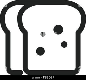 Bread line icon. Vector EPS 10 Stock Vector