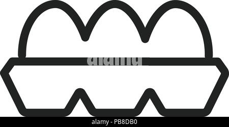 Egg line Icon. Vector EPS 10 Stock Vector