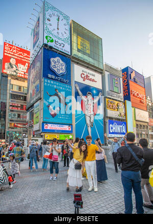 Japan, Osaka City, Namba Area, Dotombori District Stock Photo