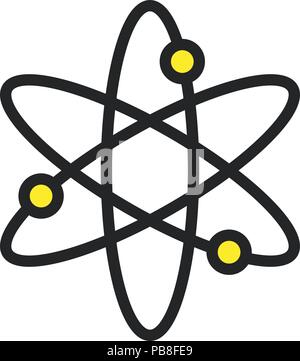 Atom logo. Vector EPS 10 Stock Vector