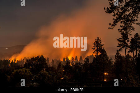 Structure Fire Idyllwild Idyllwild, California, USA. 26th July, 2018. The Cranston Fire ...