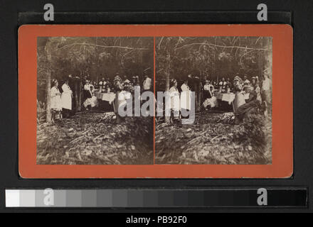 732 Group eating at table under trees (NYPL b11708219-G91F094 118ZF ...
