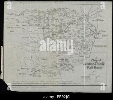 993 Map of Atlantic and Pacific Rail Road (10174995993) Stock Photo