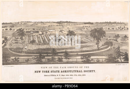 1815 View of the fair ground of the New York State Agricultural Society, held at Utica, N.Y., Sept. 15, 18th, 1863 LCCN2003670436 Stock Photo