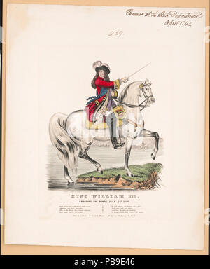 BATTLE OF THE BOYNE 1 July 1690. William III of Orange leads his ...