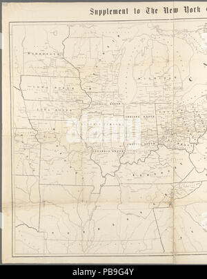 Map of the Presbyterian Church in the United States 1871 Stock Photo ...