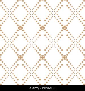 Background of beige seamless dots pattern Stock Vector