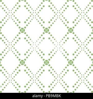 Background of green seamless dots pattern Stock Vector