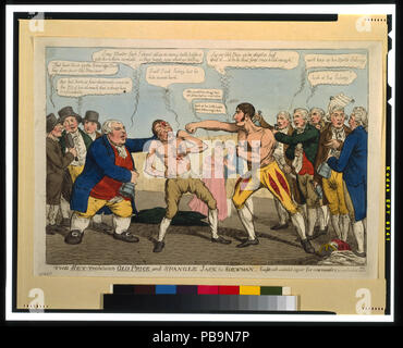 1699 The set-too between Old Price and Spangle Jack the Shewman - fought with unabated vigour for nine rounds &amp; yet undecided LCCN99401644 Stock Photo