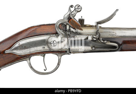 Flintlock breech loading gun. English, about 1690. Made by Jacques ...