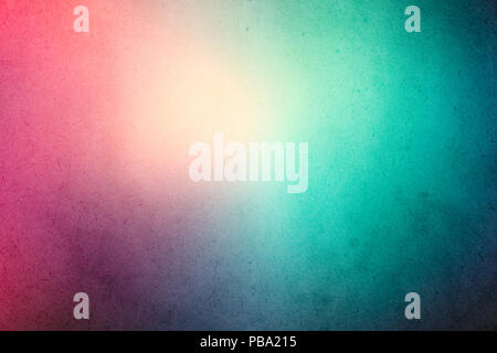 Colorful gradient watercolor paint on old paper with grain smudge dirty texture abstract for Stock Photo