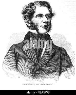 WILLIAM SMITH O'BRIEN (1803-1864) Irish nationalist MP and leader of Young Ireland Stock Photo