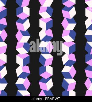 Cube Background. Seamless Pattern. Stock Vector